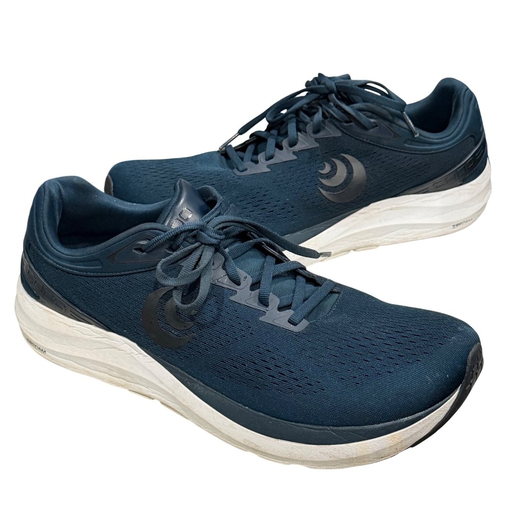 Topo Athletic Phantom 3 Road Running Shoes Mens 13 Blue Lace Up ZipFoam Sneakers